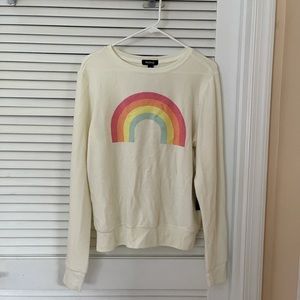 WILDFOX | NWT! Cute cream rainbow sweater!